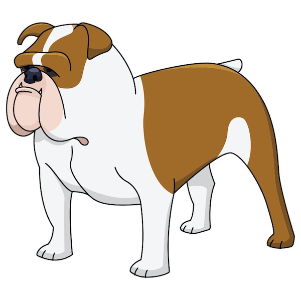Signmission Bulldog Dog Decal, Dog Lover Decor Vinyl Sticker D-12-Bulldog - main